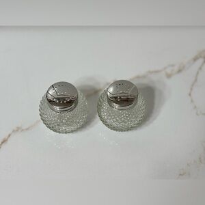 Vintage Woolworth Glass Salt & Pepper Shakers Hobnail Set w Box